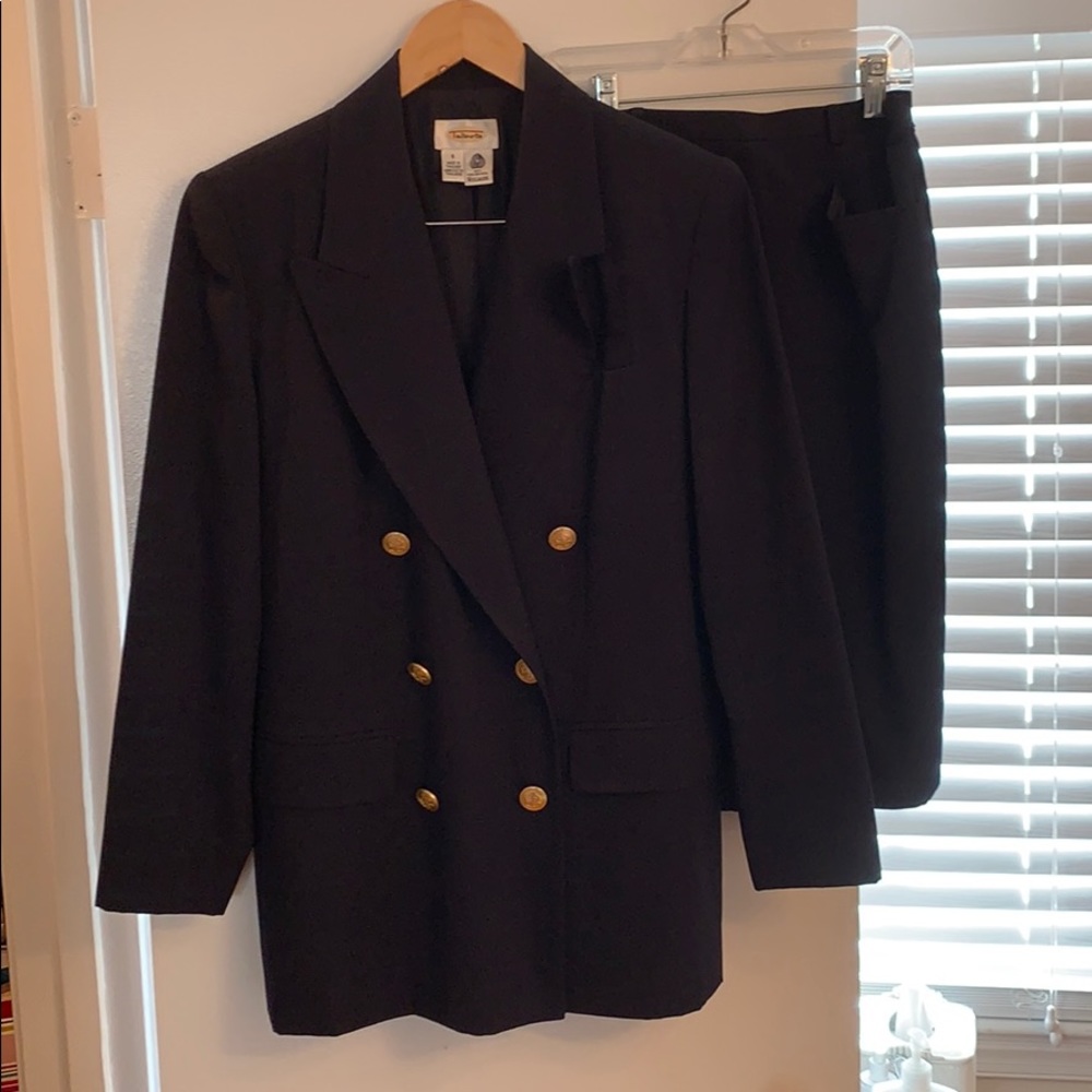 Navy blue suit